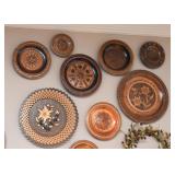 Polish Folk Art Wood / Wooden Handmade Plates