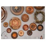 Polish Folk Art Wood / Wooden Handmade Plates