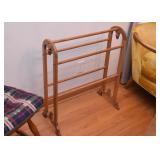 Wooden Quilt / Blanket Rack