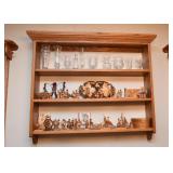 Wooden Wall Display Shelf