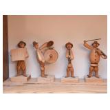Handcrafted Wood / Wooden Folk Art Figurines