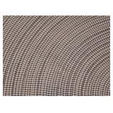 Oval Primitive-Style Rag Rug