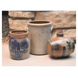 Collectible Salt Glazed Pottery - Crocks, Vessels, Plates, Etc. (Rowe Pottery Works & Others)
