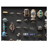Costume Jewelry (Rings, Some Sterling Silver)