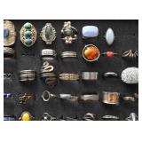 Costume Jewelry (Rings, Some Sterling Silver)