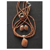 Costume Jewelry (Necklace, Earrings & Ring Set)