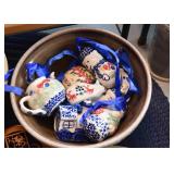 Boleslawiec Polish Pottery Christmas Ornaments