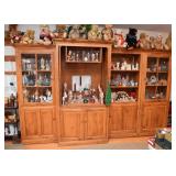 Entertainment Unit / Cabinet with Display Bookshelves