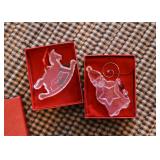 A Sampling of the Baccarat Christmas Ornaments 