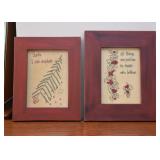 Framed Holiday Themed Embroidery