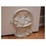 Cast Iron Flower Basket Doorstop