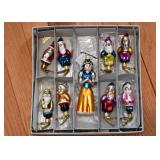 Christopher Radko Snow White Mercury Glass Christmas Ornaments ("And Snowy Makes Eight")