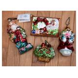 Christopher Radko Mercury Glass Christmas Ornaments 