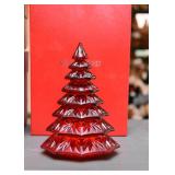 Waterford Crystal Red Christmas Tree Figurine
