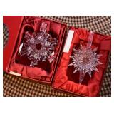 Waterford Crystal Snowflake Ornaments