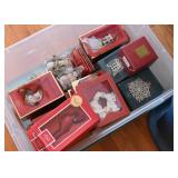 And 2 Tubs Full of Lenox Christmas Ornaments