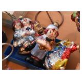 Mercury Glass Christmas Ornaments (Raggedy Ann & Andy)