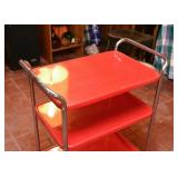 Vintage Red Kitchen Cart