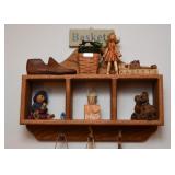 Curio Wall Shelf with Miniatures, Boyd