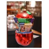 The Big Apple Mercury Glass Christmas Ornament