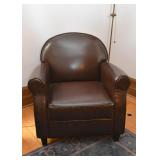 Pair of Club Chairs (not leather)