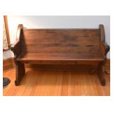 Antique / Vintage Church Pew (Approx. 58" L x 34" H)