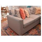 Room & Board Gray Sectional Sofa - 3 Pc (2 ends are approx. 57" L x 35.5" D, middle is approx. 35" s