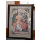 Framed French Advertising Poster