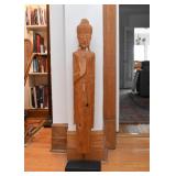 Buddha Wood Carving / Sculpture (head needs repair)