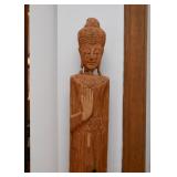 Buddha Wood Carving / Sculpture (head needs repair)