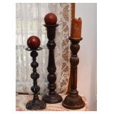 Wooden Candlesticks / Candle Holders