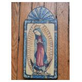 Small Folk Art Painting - Virgin Mary