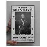 Framed Poster - Miles Davis at Club Diamond, Memphis, Tenn.