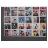 Framed Postage Stamps  - Elvis Presley Album Covers