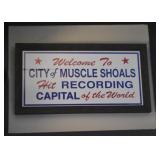 City of Muscle Shoals Sign  / Wall Hanging