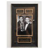 Framed Photograph / Photography - Johnny Cash & Elvis Presley