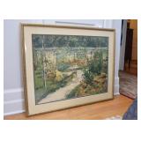 Framed Artwork (Garden Scene)