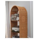 Wicker Shelving Unit