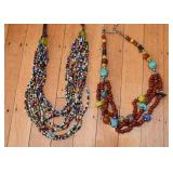 Beaded Necklaces (One on right is from Mexico)