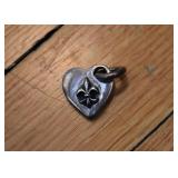 Sterling Silver Charm (New Orleans Heart)