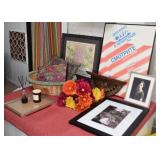 Home Decor - Frames, Textiles, Baskets, Wall Shelves