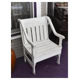 White Wooden Garden Chair