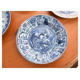 Antique / Vintage Blue & White Chinese Plates