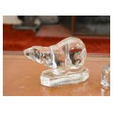 Art Glass Polar Bear Figurine