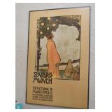 Edvard Munch Art Poster, Framed