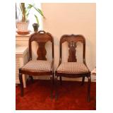 Stunning Mahogany Side Chairs (Upholstered Seats)