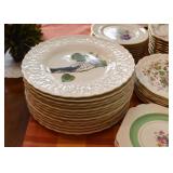 Alfred Meakin Audubon "Birds of America" Dinner Plates, England 