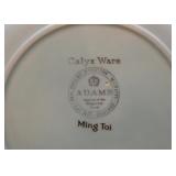 Adams Calyx Ware English Ironstone Shallow Bowls (Ming Toi Pattern) 