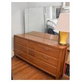 Vintage Lowboy Chest of Drawers / Dresser with Mirror