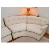 Vintage Custom Curved Sectional Sofa by Barnitz Studios, Evanston (2 pieces)